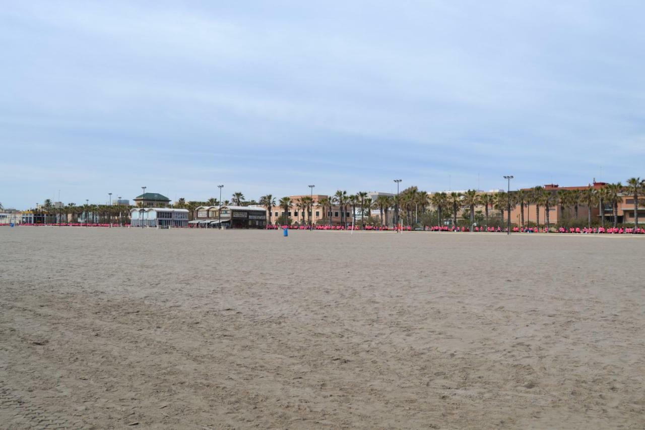 Beach Malvarrosa, Cabanal, Wifi Free. Ca' Micaela. Valencie Exteriér fotografie